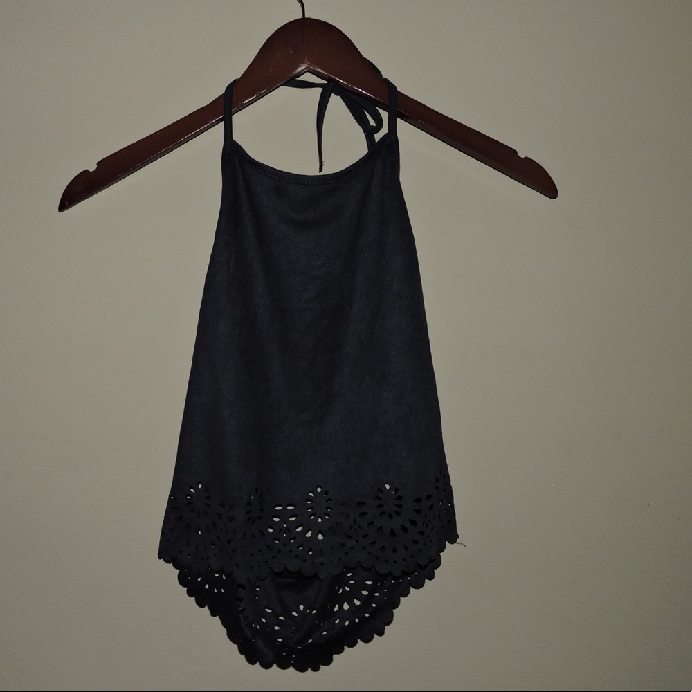 SHEIN hauler faux suede with cutout